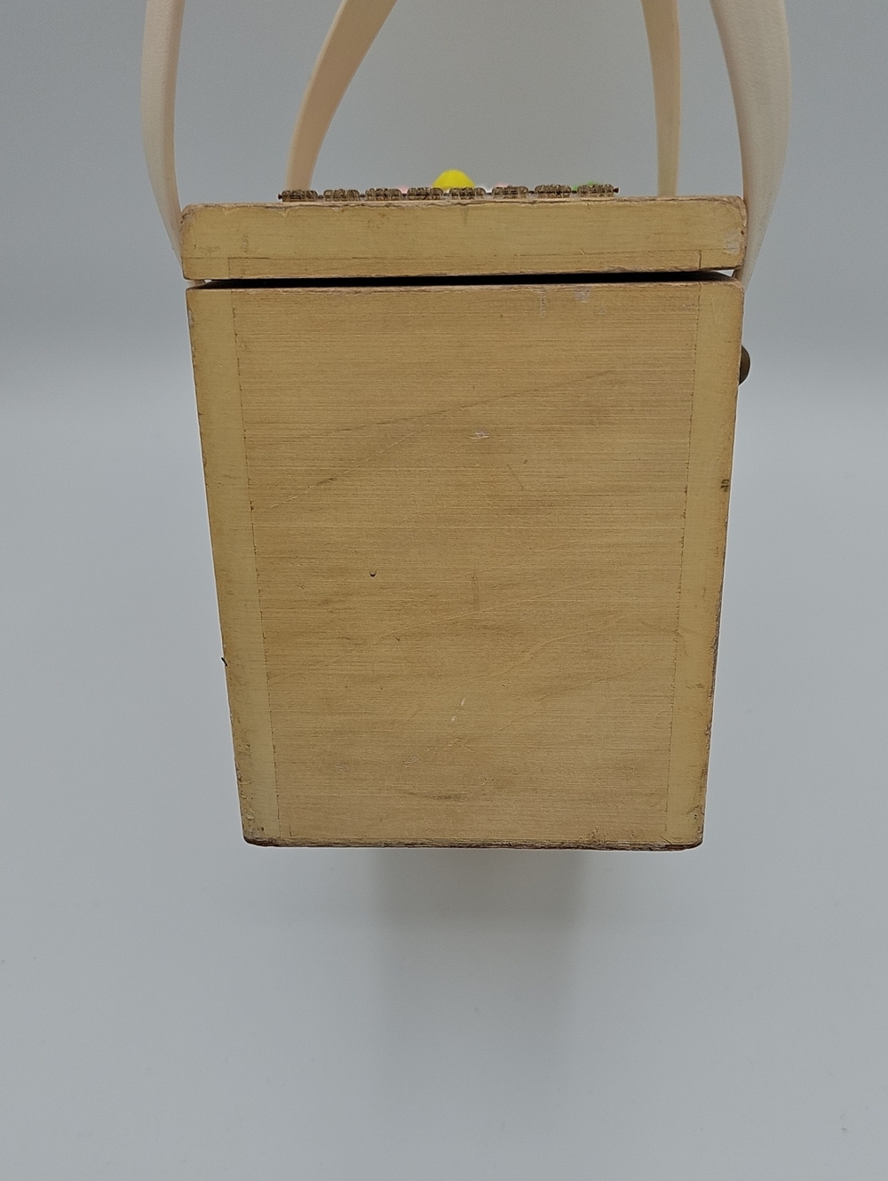 Enid Collins of Texas Wood Love Box Bag Purse 1960s MCM - Picture 7 of 12